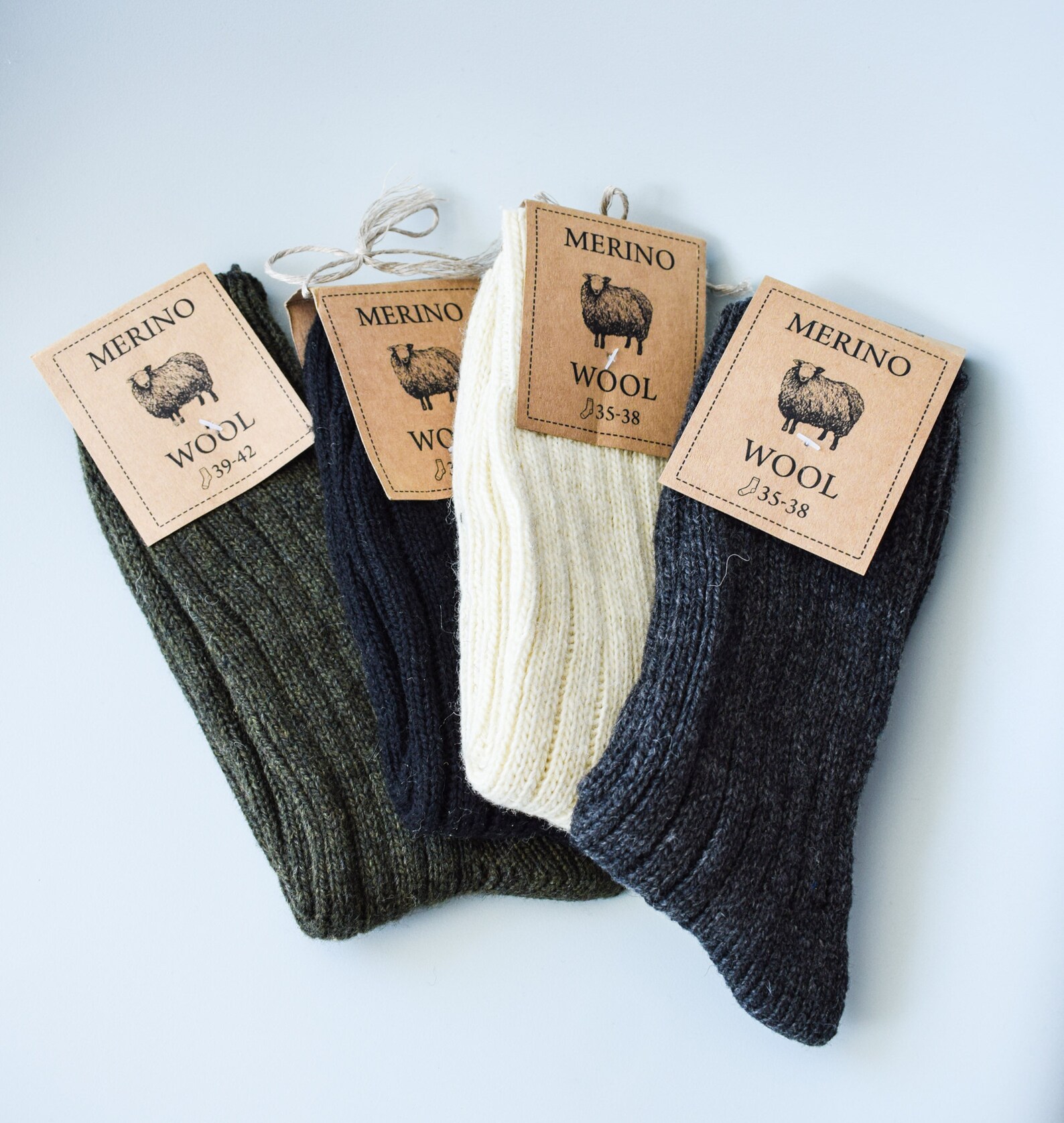 Merino Socks 100 Merino Wool Soft and Warm Unisex Sizes Etsy