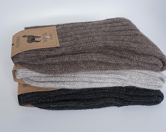 Calze in lana d'alpaca extra spesse, calde, perfette per esterni e interni, morbidissime!!! Uomo/Donna. Morbide.