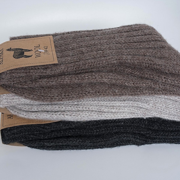 Alpaca Wool Socks extra thick warm outdoor/Indoor very soft!!! Men/Women Soft.