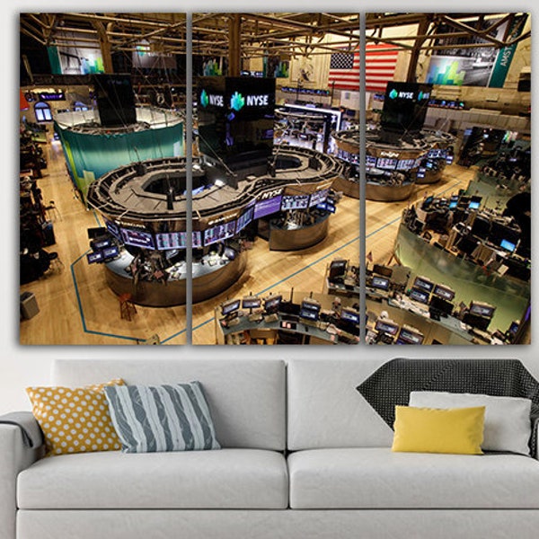 Stock exchange Trading canvas Stock market Trading print Stock market art Trade office decor Stock investor Economics market Buy sell trade