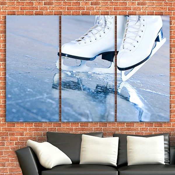 Ice Skating Art Etsy