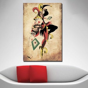 Joker Art Joker Card Playing Cards Art Original Man Cave Art Etsy