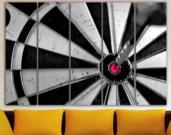 Darts canvas Print on canvas Darts wall decor Darts wall art Darts home décor Game printable Darts art print Game art Darts poster Dart gift