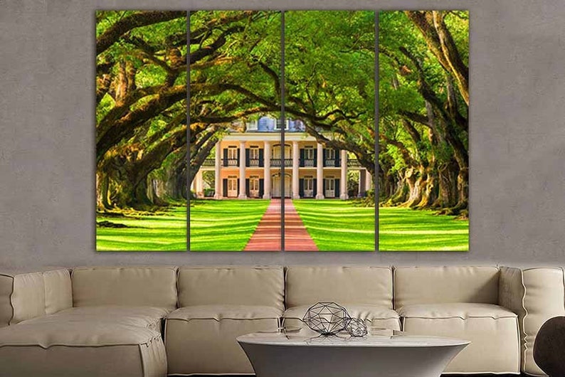 Oak Trees Canvas Oak Trees Print Oak Wall Art Oak Poster Oak Etsy