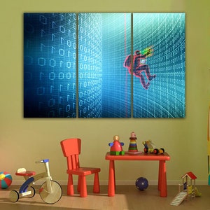 Hacking Internet Art Print on Canvas Matrix Code Matrix Print - Etsy