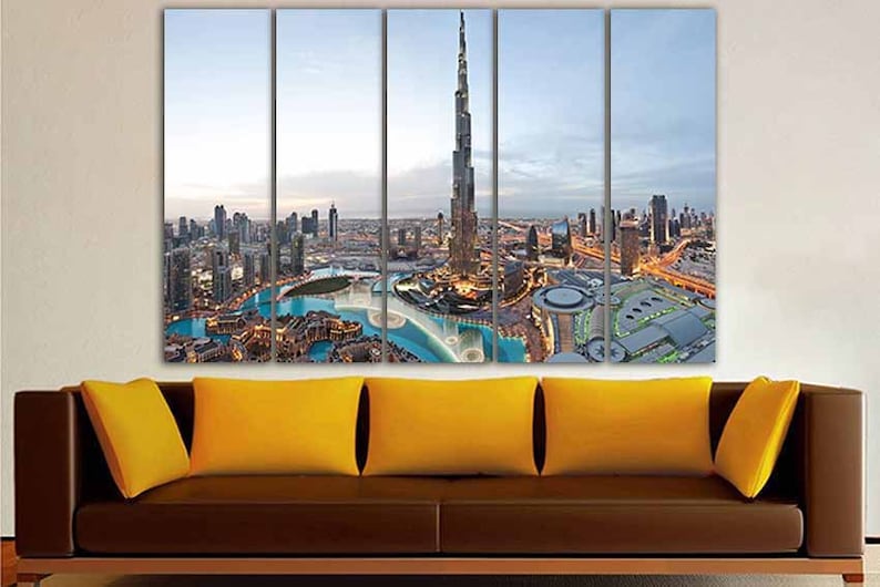 Panel Canvas Art Dubai Print Dubai Wall Art Dubai Home Decor Etsy