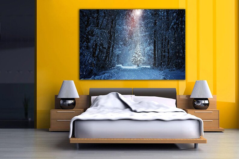 Fairy Forest Wall Art Canvas Magical Forest Nursery Decor Etsy