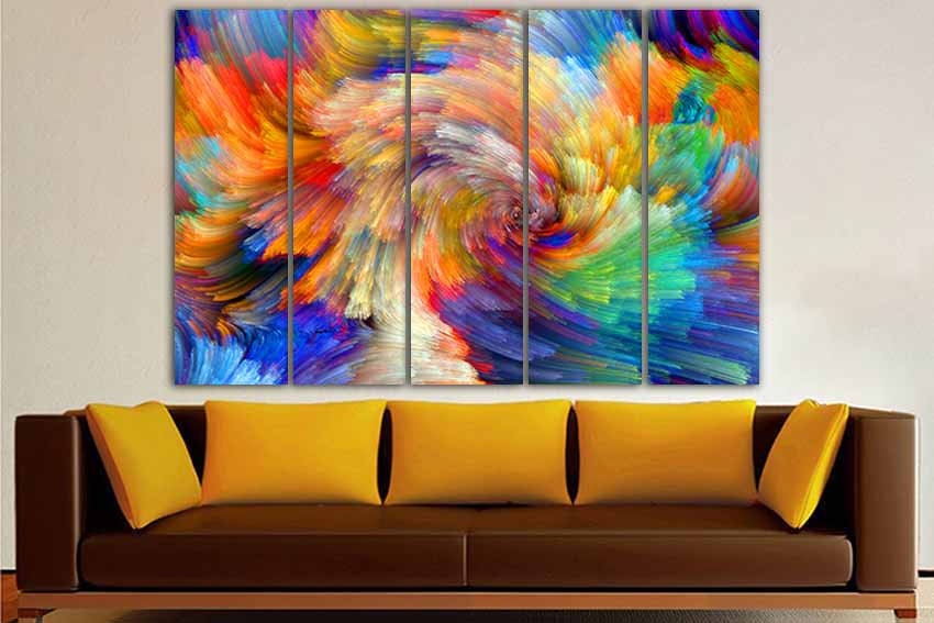 Abstraction canvas Wall art canvas Unique modern print | Etsy