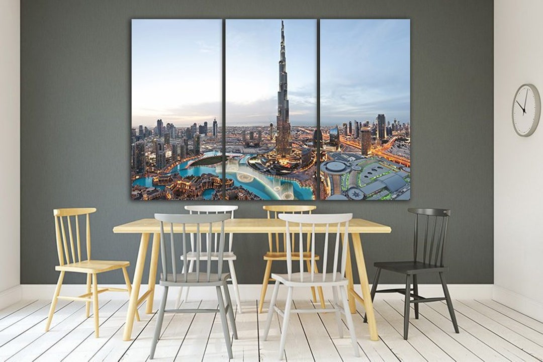 Panel Canvas Art Dubai Print Dubai Wall Art Dubai Home Decor Dubai