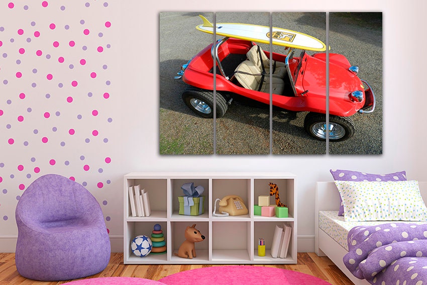 Playa de lona buggy Tabla de surf Buggy lienzo Buggy impresión Etsy