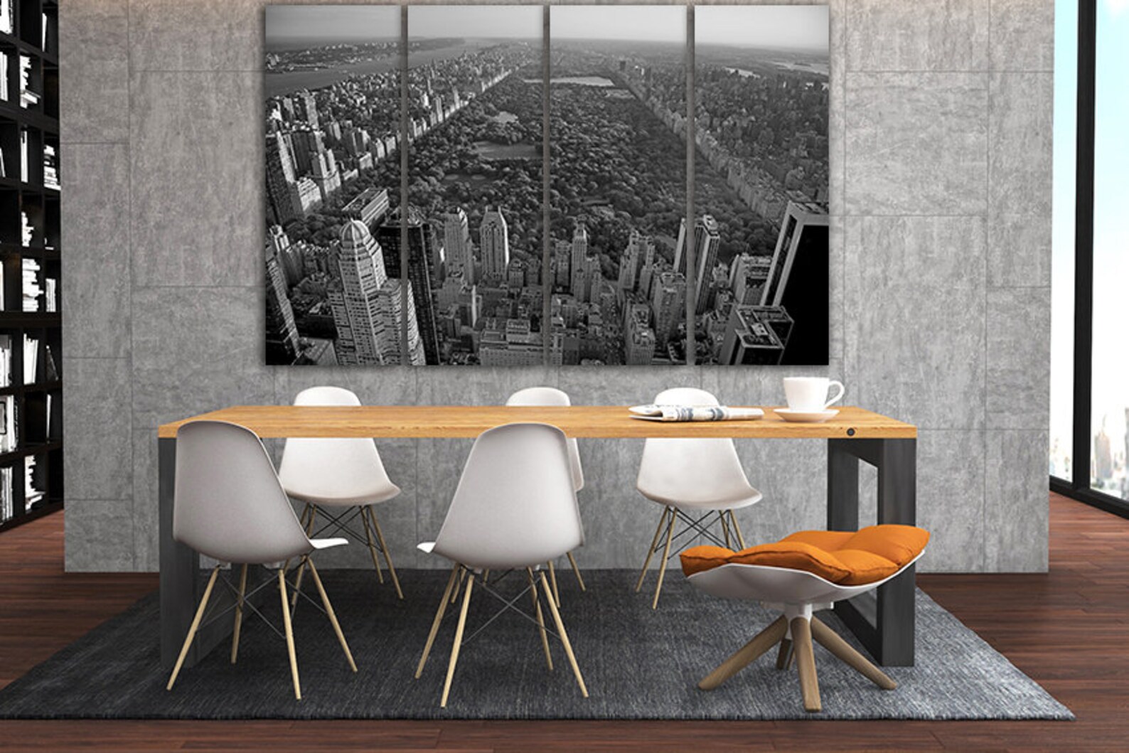 Large Canvas Art Central Park New York Skyline City Wall Art Etsy