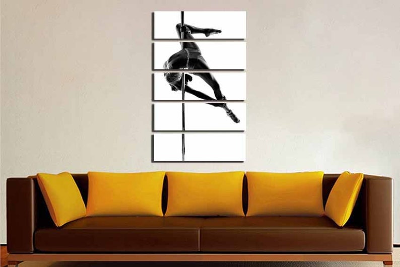 Pole Dance Wall Art Canvas Acrobat Decor Striptease Art Pole Etsy