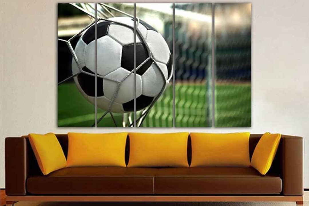 Soccer Ball Canvas Soccer Print Football Wall Art Soccer Art Sport
