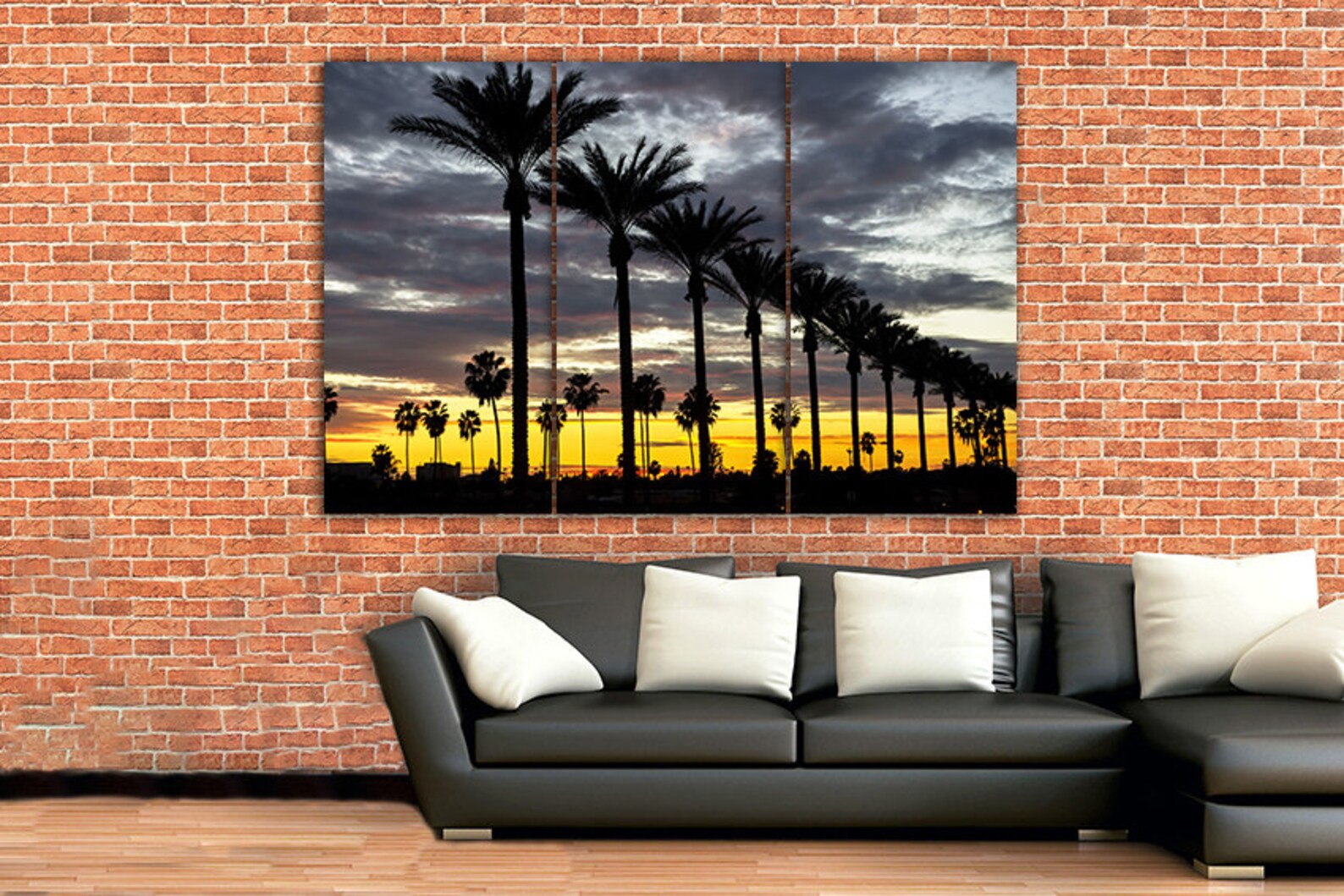 California Print Large Canvas Set California Wall Art City Etsy