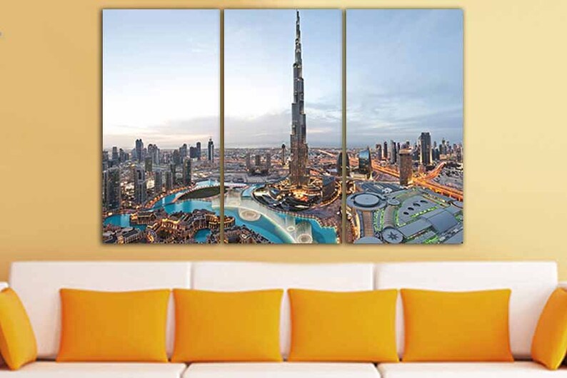 Panel Canvas Art Dubai Print Dubai Wall Art Dubai Home Decor Etsy