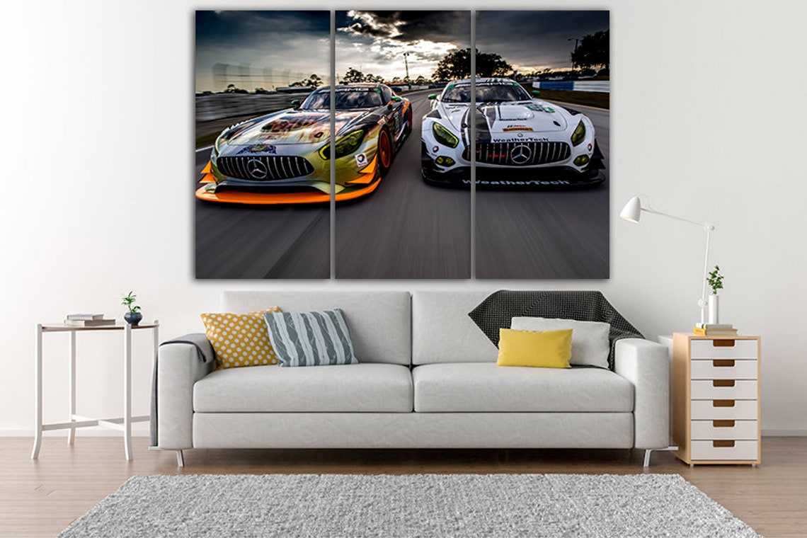 Print on Canvas Car Wall Print Nursery Wall Art Transport - Etsy