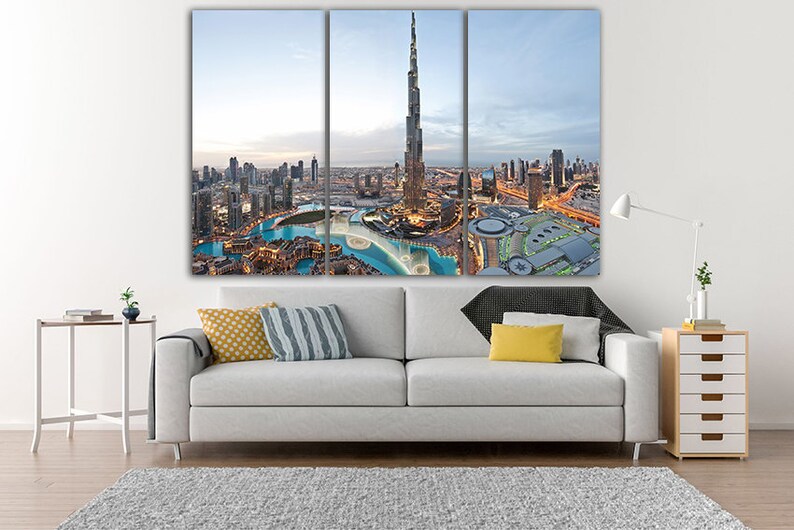 Panel Canvas Art Dubai Print Dubai Wall Art Dubai Home Decor Etsy