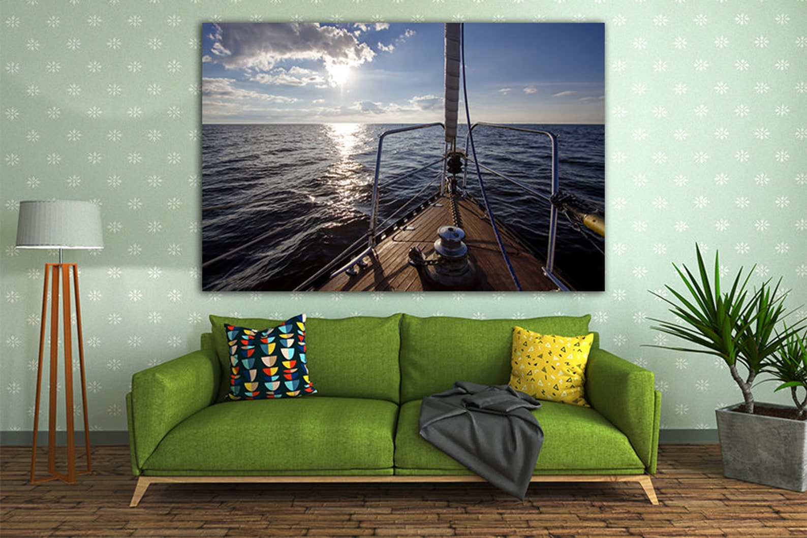 Print on Canvas Yacht Wall Art Mechanism Decor Yacht Print Etsy