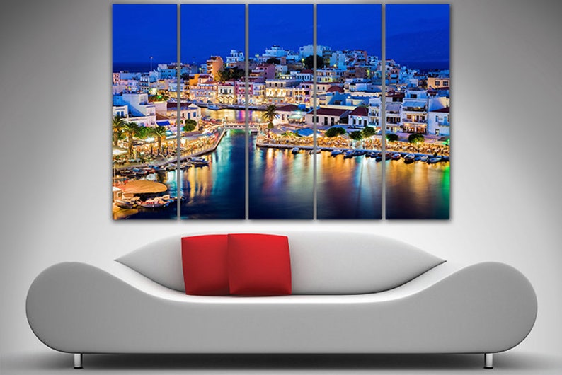 Greece Wall Art Crete Greece Greek Art Greece Canvas Art Etsy