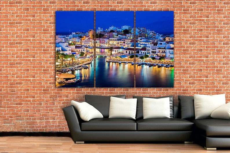 Greece Wall Art Crete Greece Greek Art Greece Canvas Art Etsy