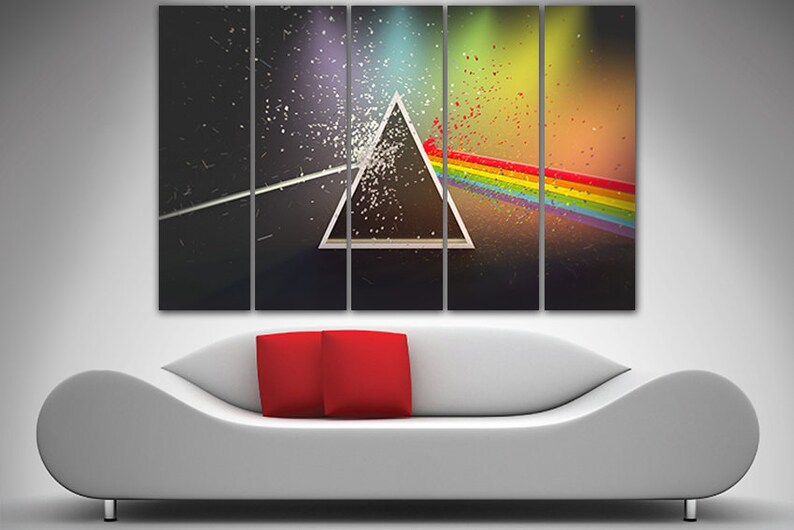 Pink Floyd canvas Pink Floyd wall art Musical décor Large Etsy