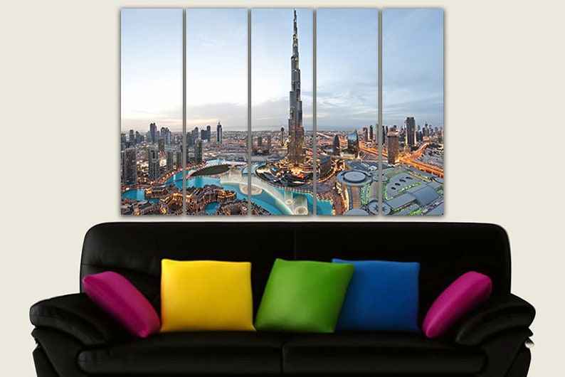 Panel Canvas Art Dubai Print Dubai Wall Art Dubai Home Decor Etsy