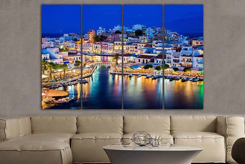 Greece Wall Art Crete Greece Greek Art Greece Canvas Art Etsy