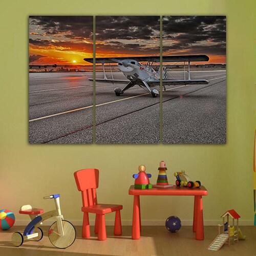 Wall art canvas Aircraft canvas Airport print Airplane decor Aircraft wall art Mechanism decor Engine print art Airport poster Aviation shops gift