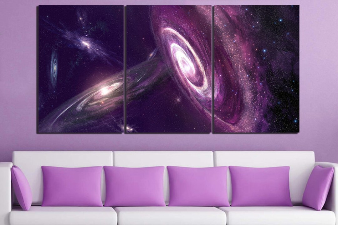 Space Nebula Wall Art Canvas Cosmos Decor Nebula Print Nebula Art Outer ...
