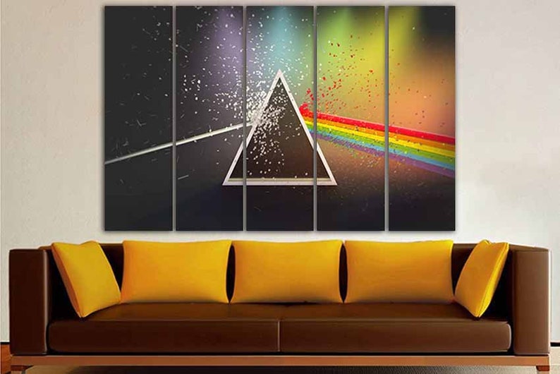Pink Floyd canvas Pink Floyd wall art Musical décor Large Etsy