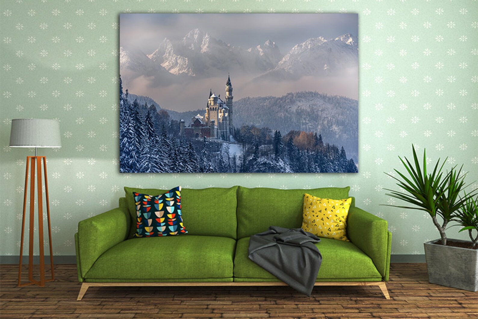 Neuschwanstein Art Germany Canvas Germany Wall Art Germany Etsy