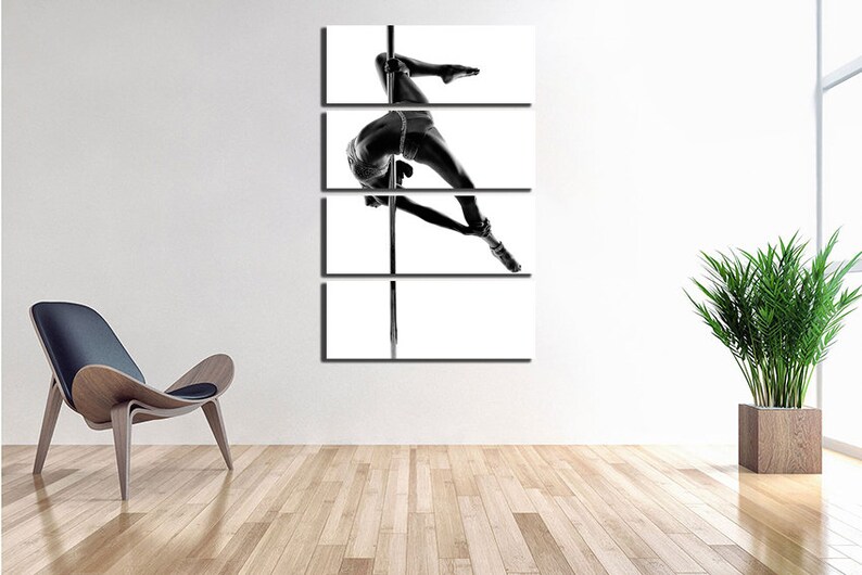 Pole Dance Wall Art Canvas Acrobat Decor Striptease Art Pole Etsy