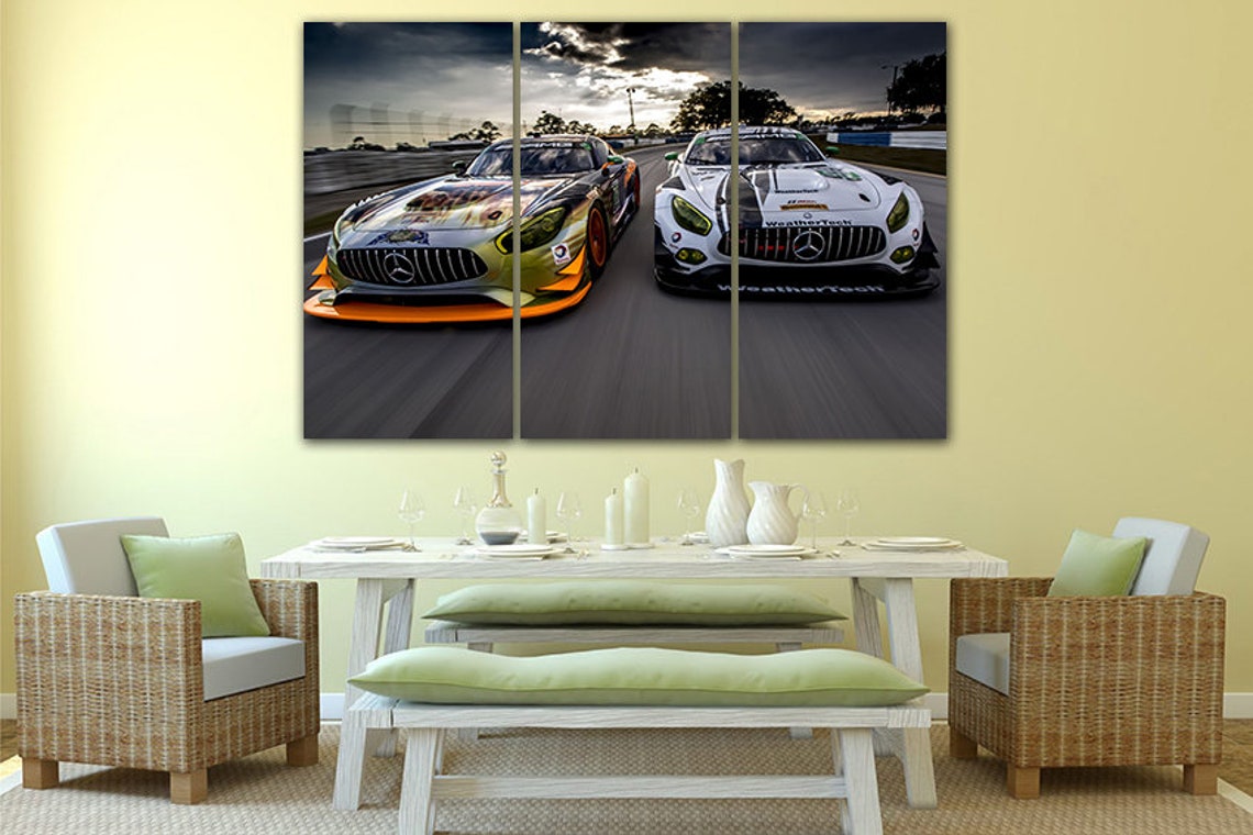 Print on Canvas Car Wall Print Nursery Wall Art Transport - Etsy