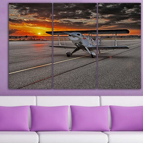 Wall art canvas Aircraft canvas Airport print Airplane decor Aircraft wall art Mechanism decor Engine print art Airport poster Aviation shops gift