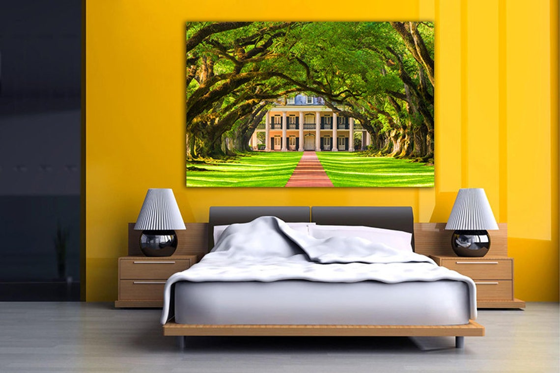 Oak Trees Canvas Oak Trees Print Oak Wall Art Oak Poster Oak Etsy