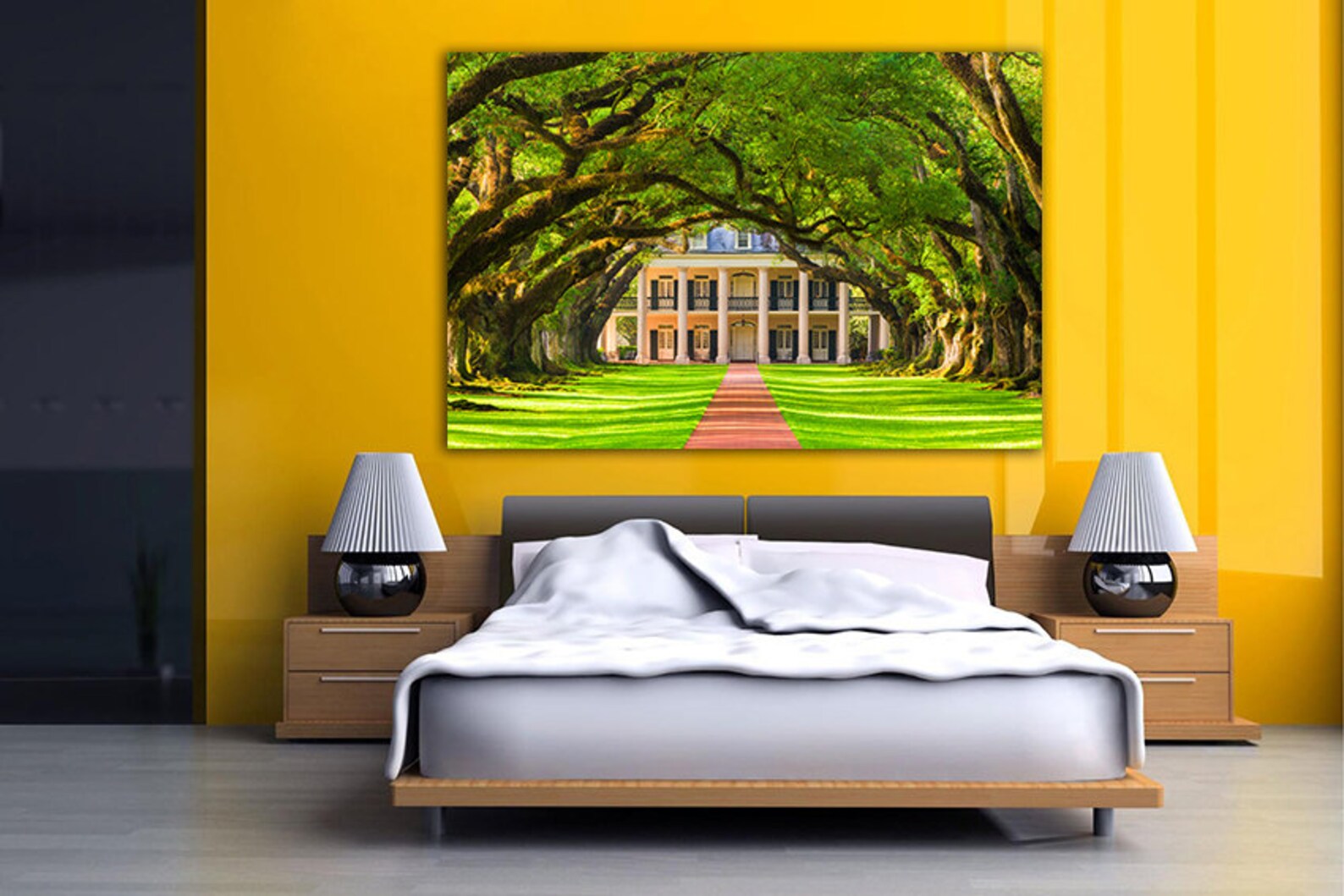 Oak Trees Canvas Oak Trees Print Oak Wall Art Oak Poster Oak Etsy