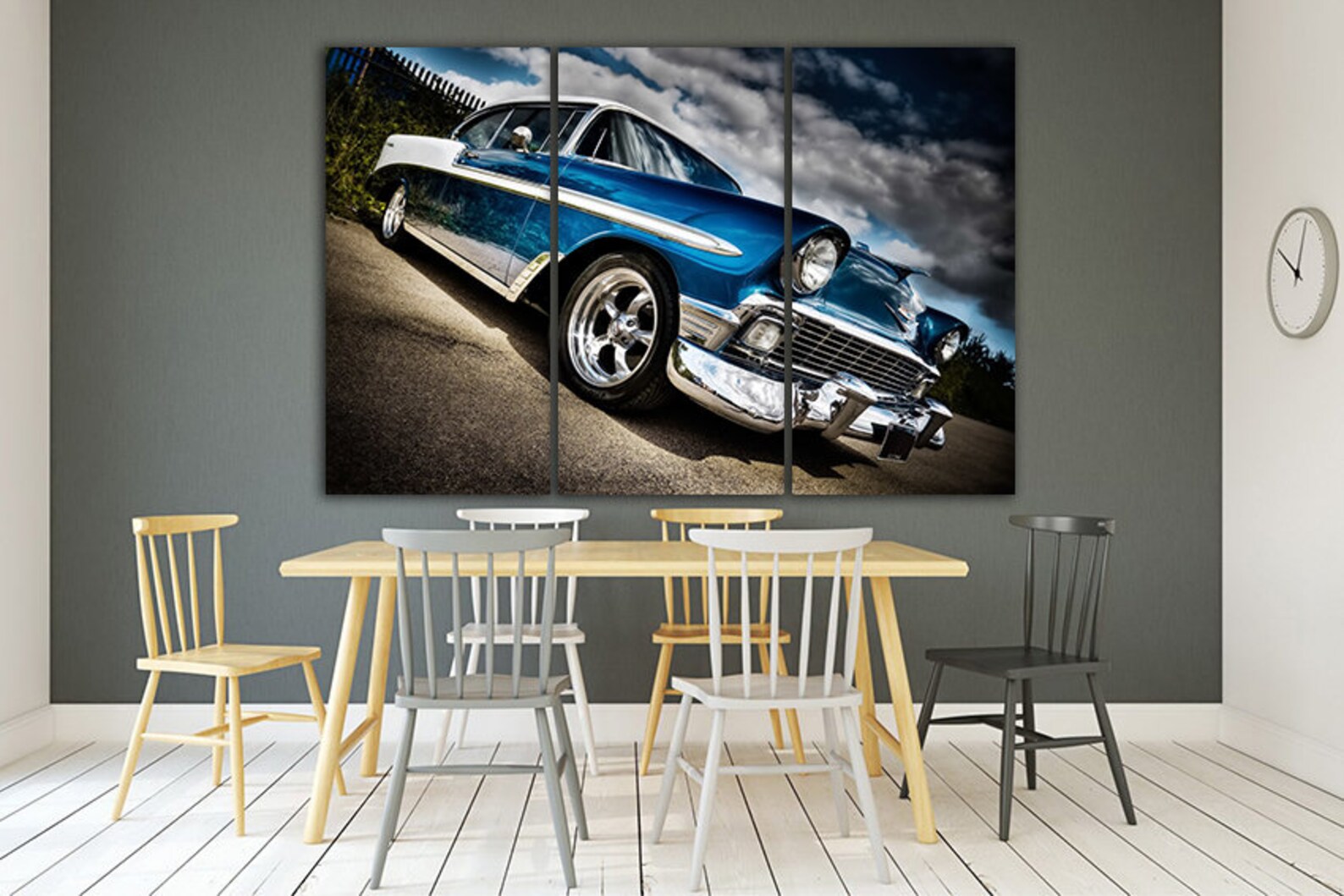 Wall Art Canvas Old Car Vintage Car Old Car Canvas Car Decor Etsy