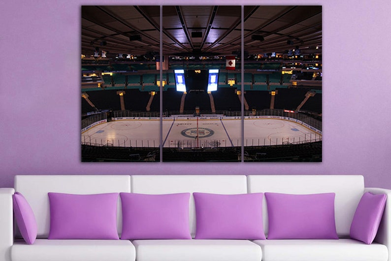 Ice Rink Panel Art Hockey Arena Hockey Canvas Rink Print Rink Etsy Canada