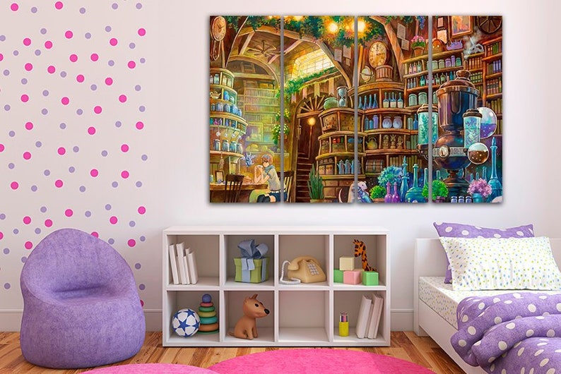 Laboratory Print Laboratory Canvas Library Print Library Etsy