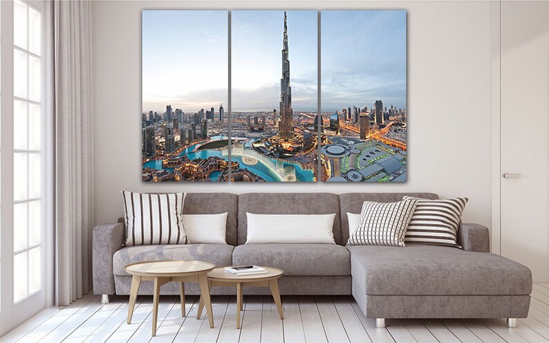 Panel Canvas Art Dubai Print Dubai Wall Art Dubai Home Decor - Etsy