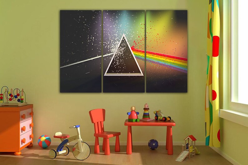 Pink Floyd canvas Pink Floyd wall art Musical décor Large Etsy