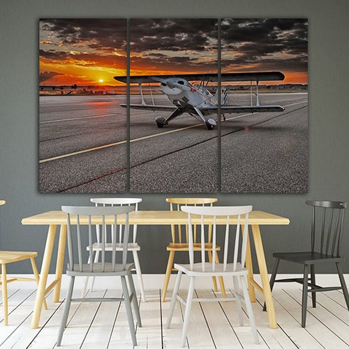 Wall art canvas Aircraft canvas Airport print Airplane decor Aircraft wall art Mechanism decor Engine print art Airport poster Aviation shops gift