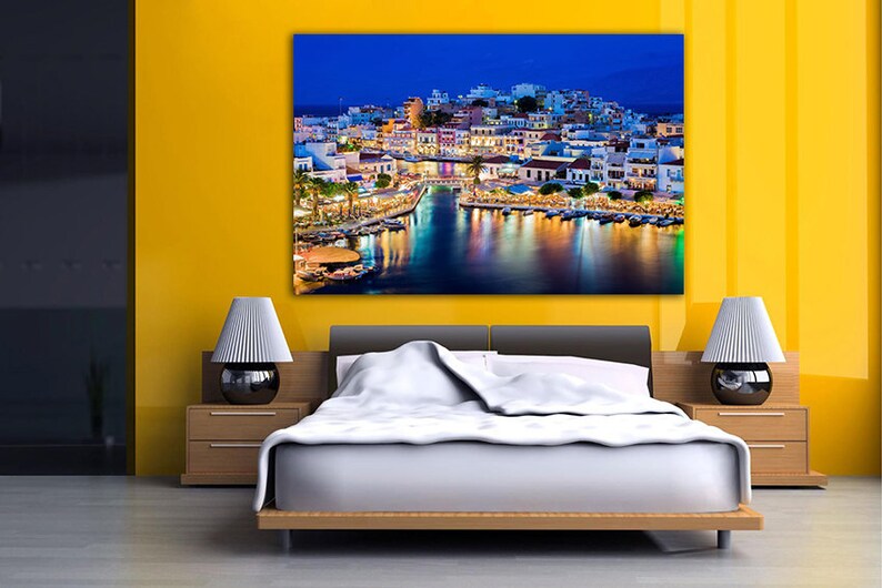 Greece Wall Art Crete Greece Greek Art Greece Canvas Art Etsy