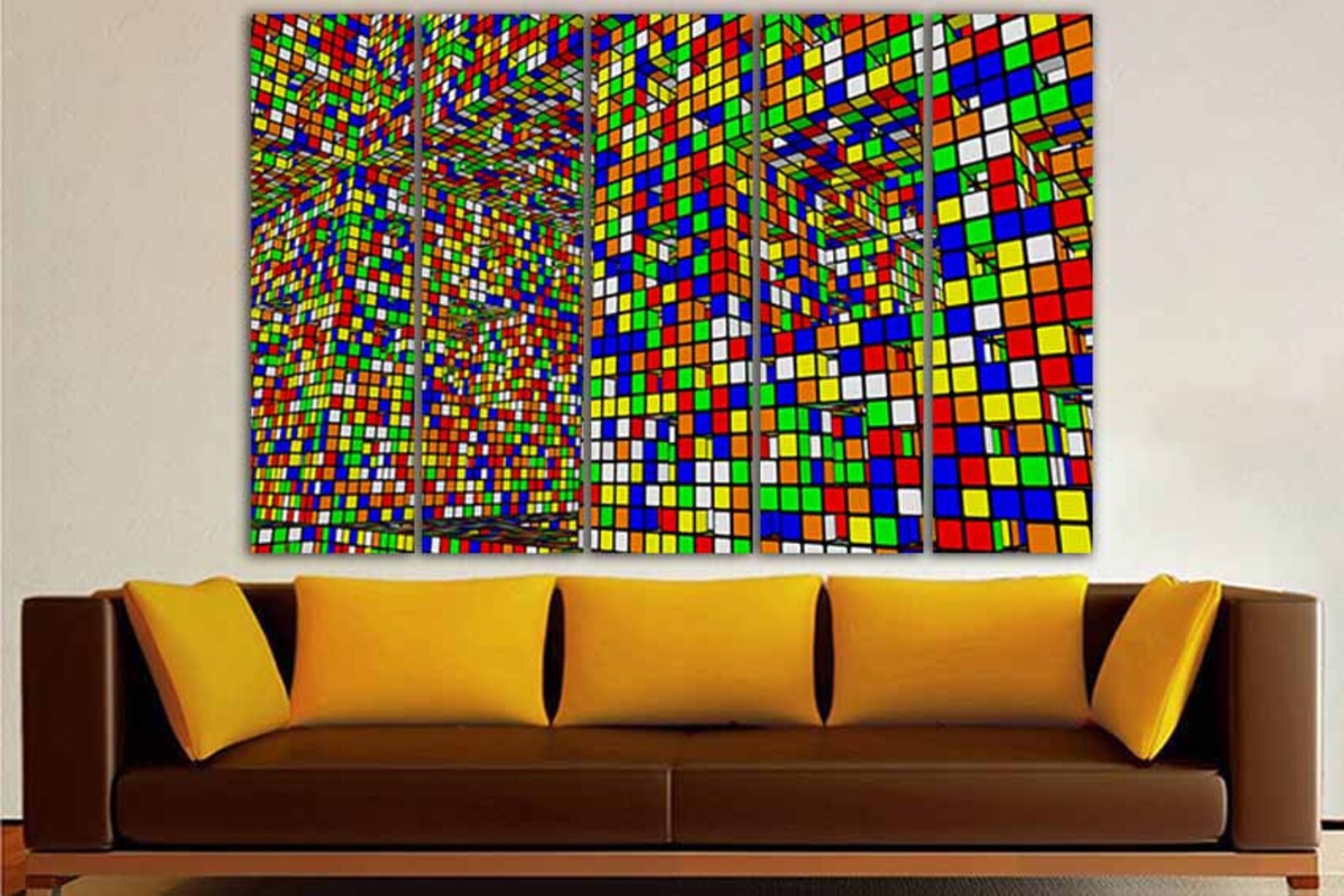 Tetris Canvas Abstract Wall Art Tetris Wall Décor Abstraction | Etsy