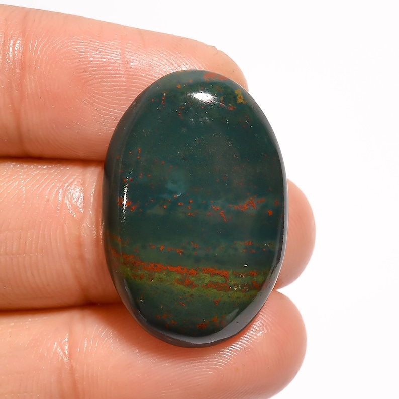 Immaculate Top Grade Quality 100/% Natural Bloodstone Oval Shape Cabochon Loose Gemstone For Making Jewelry 21 Ct 27X18X5 mm AK-3364