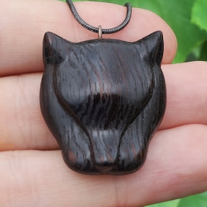 Handmade Black Panther Necklace, Black Panther animal necklace,  Pendant Animal Lover Gift Panther
