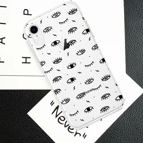 Eyes And Lashes Clear Phone Case For Iphone X Xs Xr Max 8 Plus Etsy