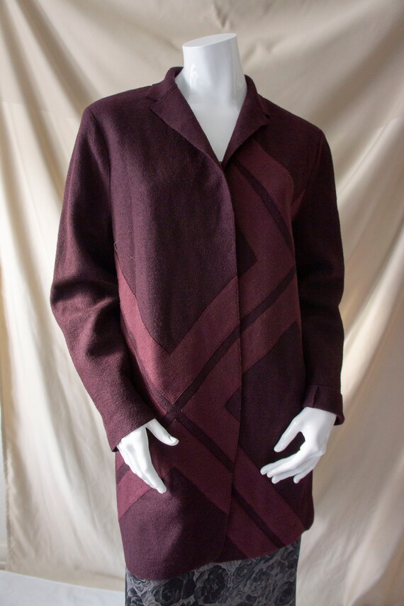 Vintage Devernois Wool Coat Size Medium 
