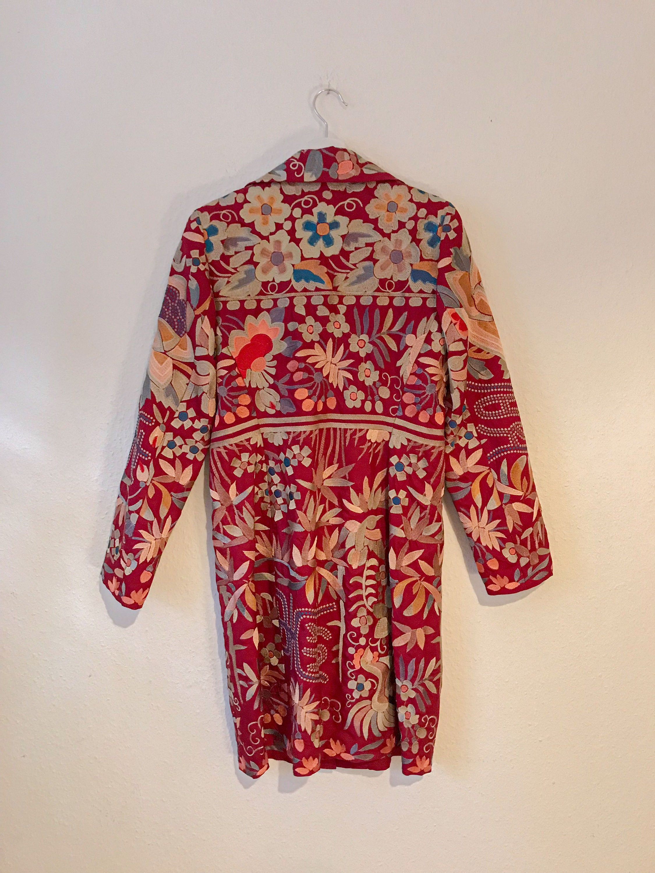 Johnny Was Biya Collection Luxurious Silk Coat Size Medium - Etsy