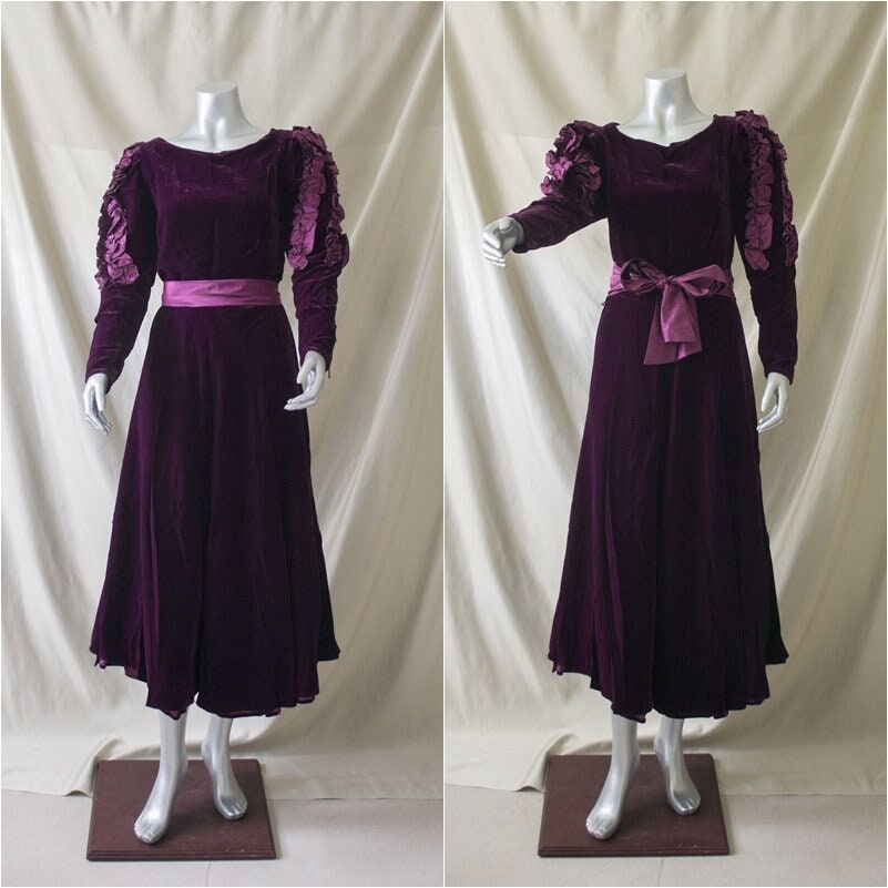 Louis Féraud Bowtie Print Silk Dress, Authentic & Vintage